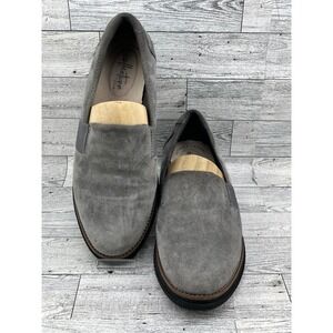 Clarks Grey Suede Slip On Loafer Flats Women Size‎ 6.5 M 261388164040